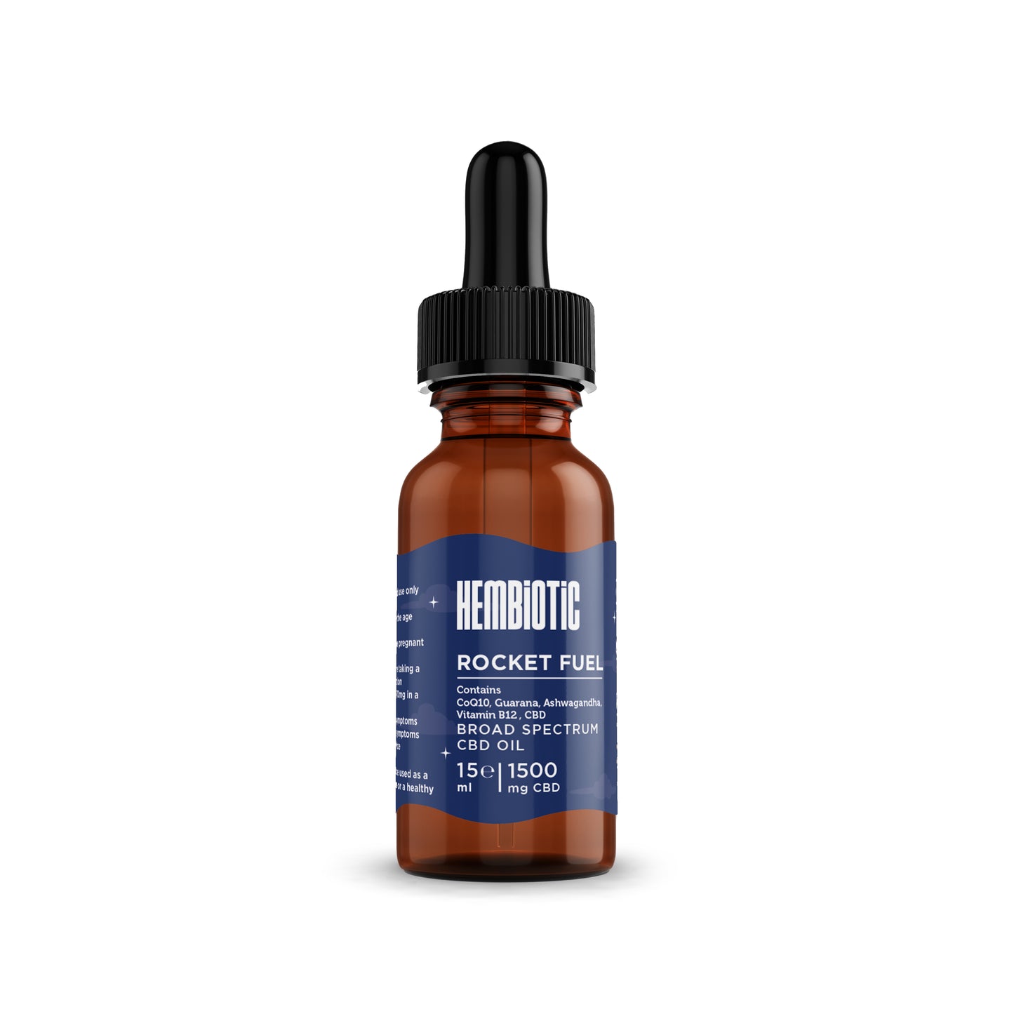 Hembiotic 1500mg CBD Broad-Spectrum Vegan Oil - 15ml - Rocket Fuel